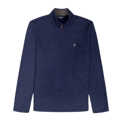 Izod Big & Tall Thermasoft Sweater Fleece Quarter Zip - Navy Blazer