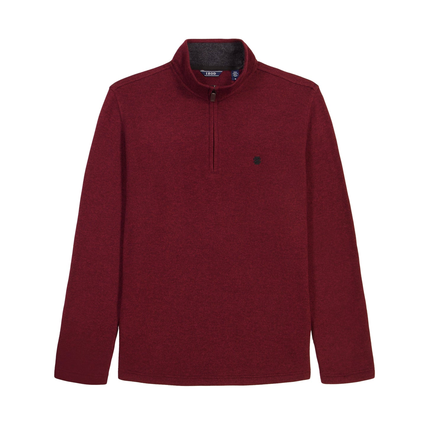 Izod Big & Tall Thermasoft Sweater Fleece Quarter Zip - Velvet Maroon