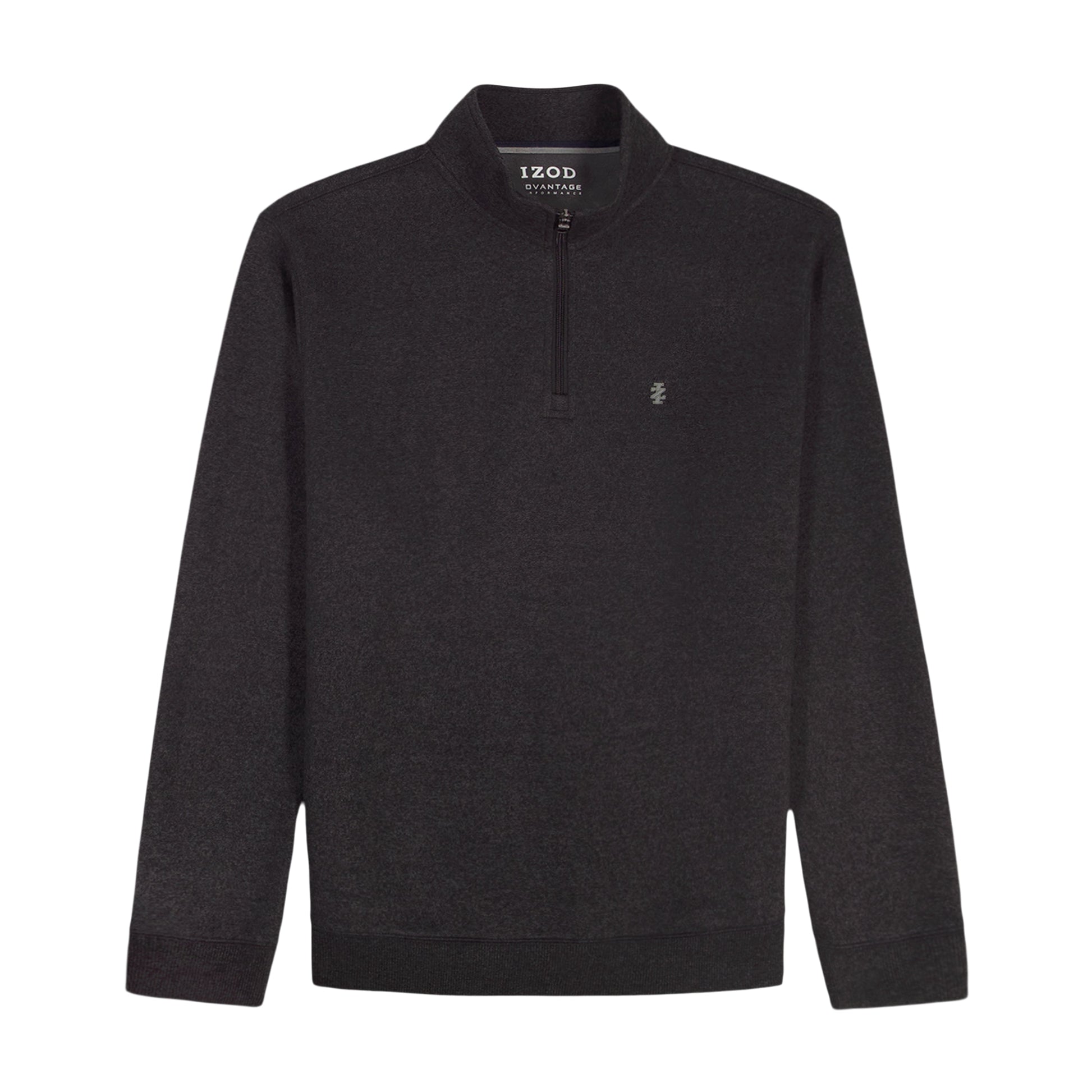 Izod Big & Tall Advantage Performance Quarter Zip Fleece - Black