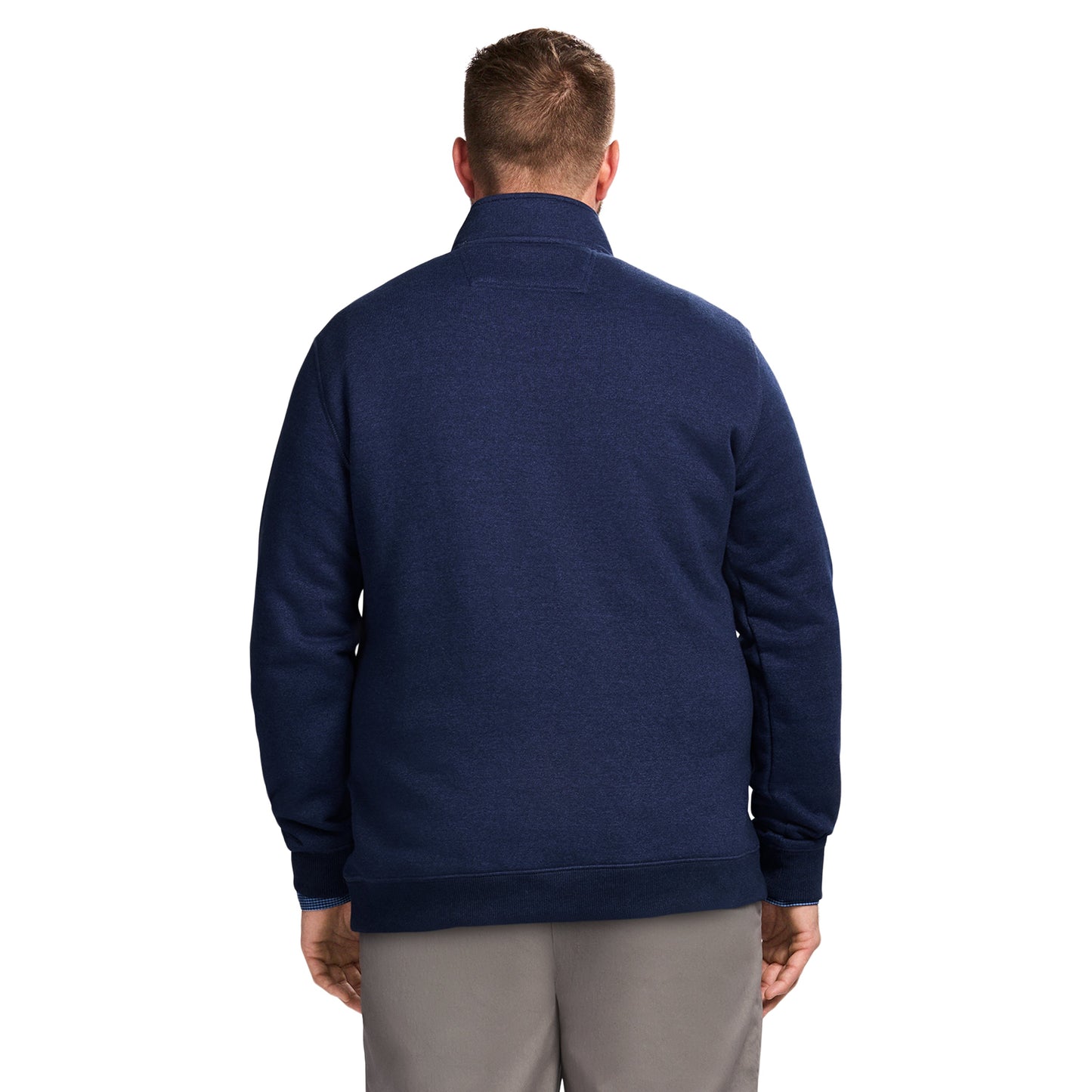 Izod Big & Tall Advantage Performance Quarter Zip Fleece - Navy Blazer