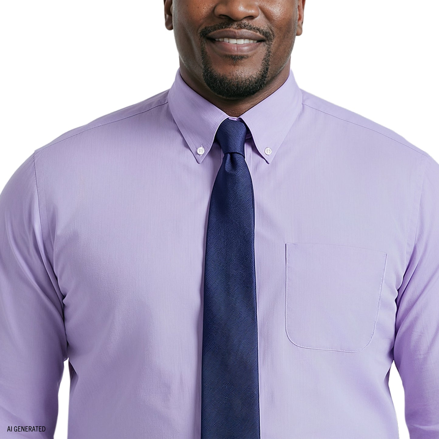 Izod BIG & TALL ALL-OVER STRETCH L/S STRIPED BUTTON-DOWN DRESS SHIRT - DAHL