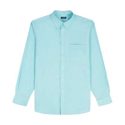 Izod BIG & TALL ALL-OVER STRETCH L/S BUTTON-DOWN DRESS SHIRT - LIMPET SHELL