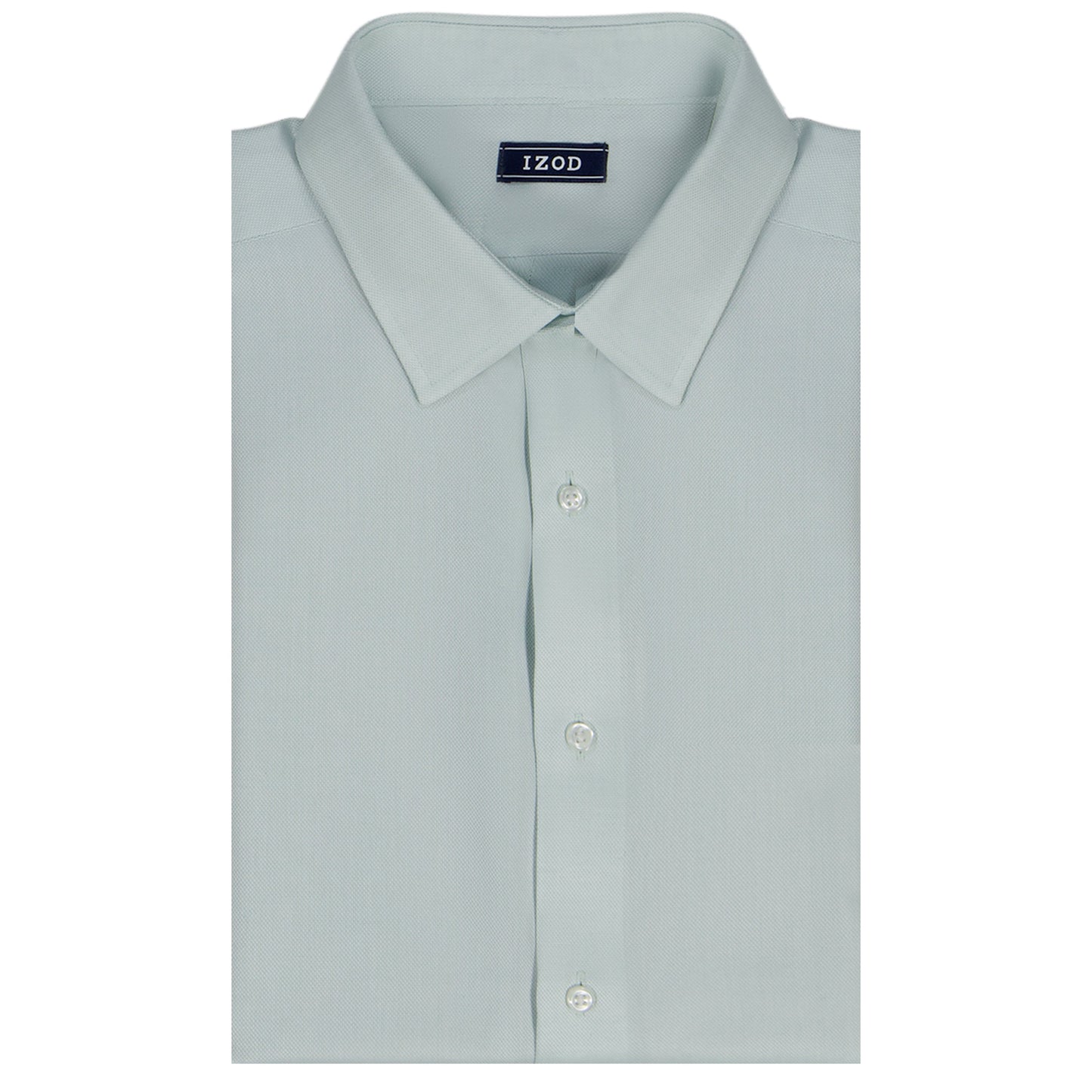 Izod BIG & TALL ROYAL TEXTURE L/S BUTTON-DOWN DRESS SHIRT - HARBOR GRAY