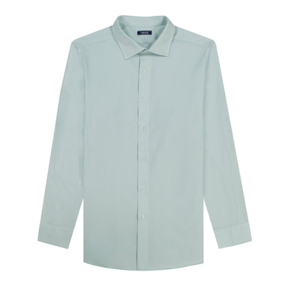 Izod BIG & TALL ROYAL TEXTURE L/S BUTTON-DOWN DRESS SHIRT - HARBOR GRAY