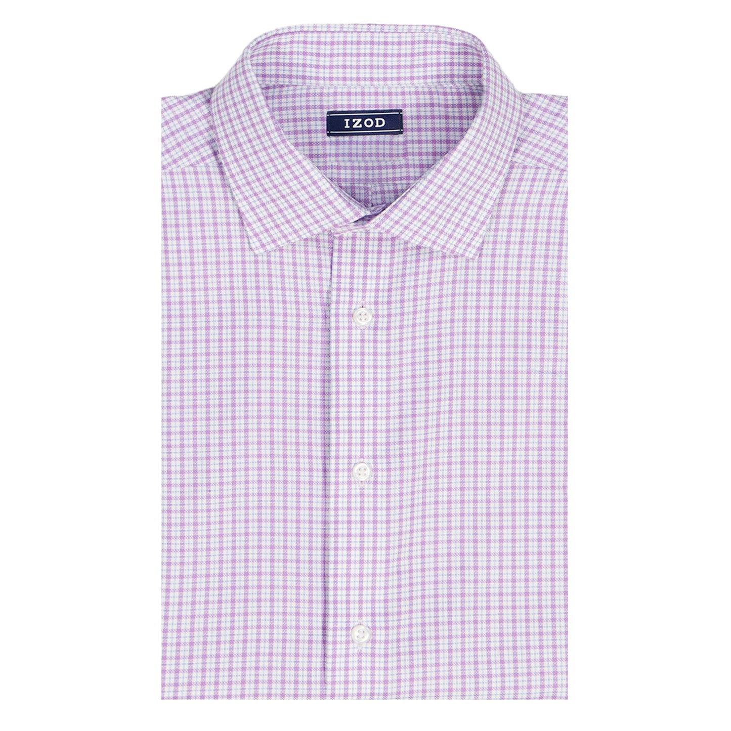 Izod BIG & TALL ROYAL TEXTURE L/S BUTTON-DOWN DRESS SHIRT - ENGLISH LAVENDE