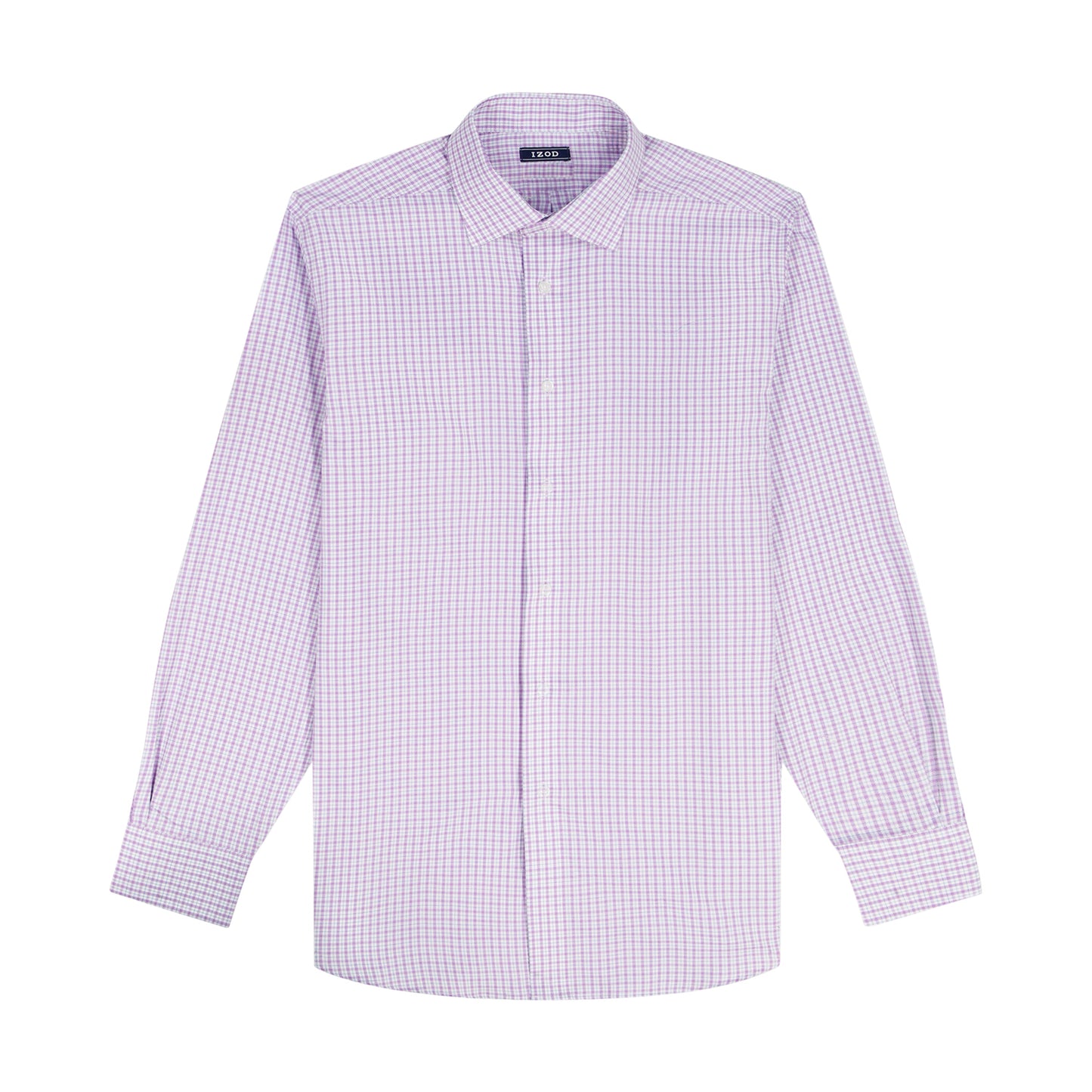 Izod BIG & TALL ROYAL TEXTURE L/S BUTTON-DOWN DRESS SHIRT - ENGLISH LAVENDE