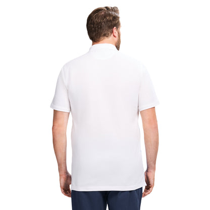 Izod BIG & TALL ADVANTAGE PERFORMANCE STRIPED POLO - BRIGHT WHITE