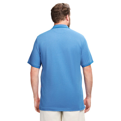 Izod BIG & TALL ADVANTAGE PERFORMANCE STRIPED POLO - LAPIS BLUE