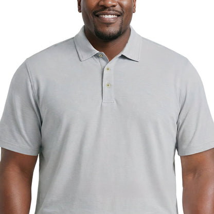 Izod BIG & TALL DOCKSIDE SLUB S/S POLO - HARBOR MIST