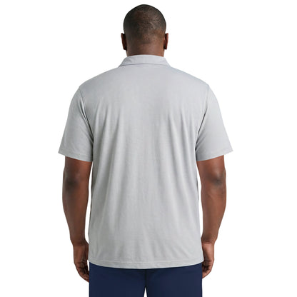 Izod BIG & TALL DOCKSIDE SLUB S/S POLO - HARBOR MIST