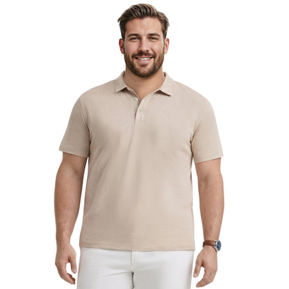 Izod BIG & TALL DOCKSIDE SLUB S/S POLO - CROCKERY