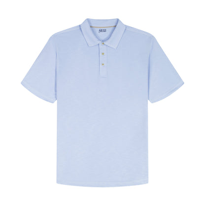 Izod BIG & TALL DOCKSIDE SLUB S/S POLO - CHAMBRAY BLUE