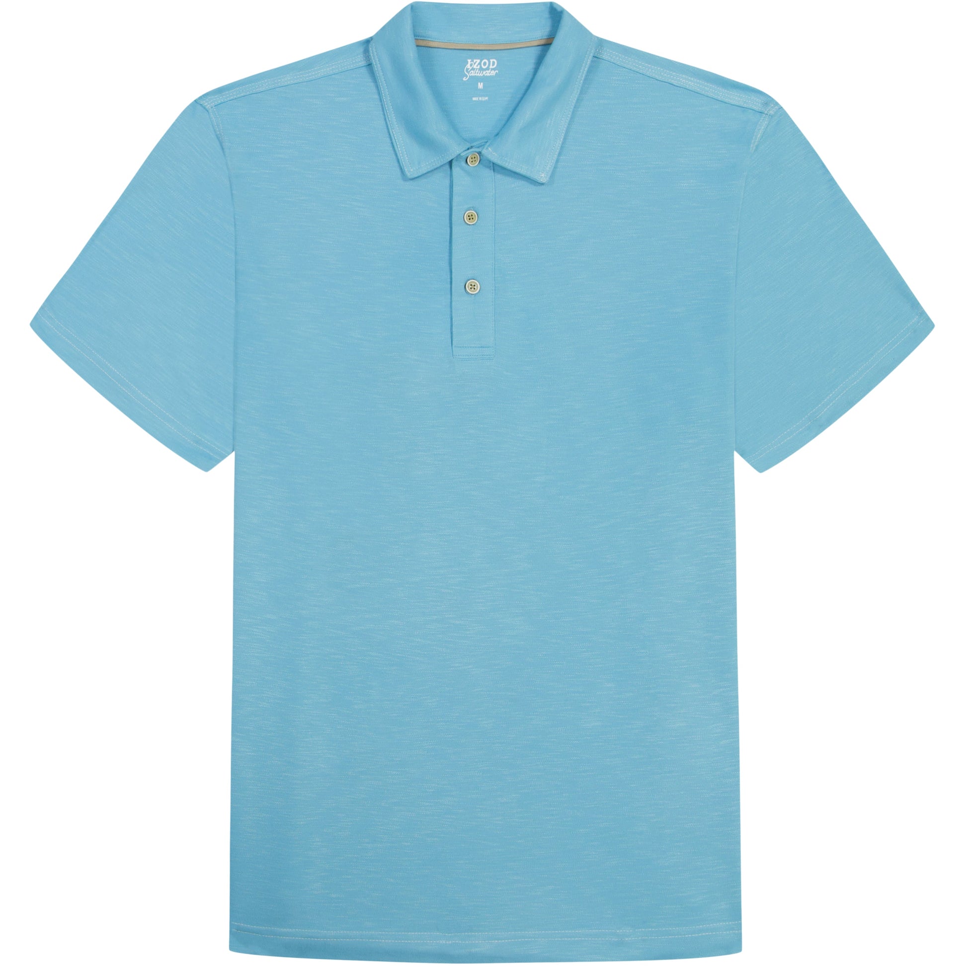 Izod BIG & TALL DOCKSIDE SLUB S/S POLO - MILKY BLUE