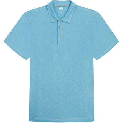 Izod BIG & TALL DOCKSIDE SLUB S/S POLO - MILKY BLUE