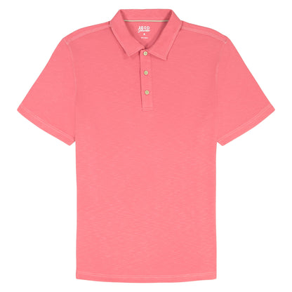Izod BIG & TALL DOCKSIDE SLUB S/S POLO - HOLLY BERRY