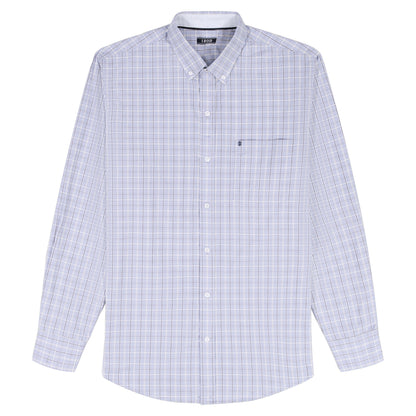 Izod BIG & TALL PERFORMANCE COMFORT L/S BUTTON-DOWN SHIRT - CHAMBRAY BLUE