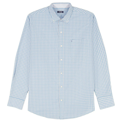 Izod BIG & TALL PERFORMANCE COMFORT L/S BUTTON-DOWN SHIRT - MILKY BLUE