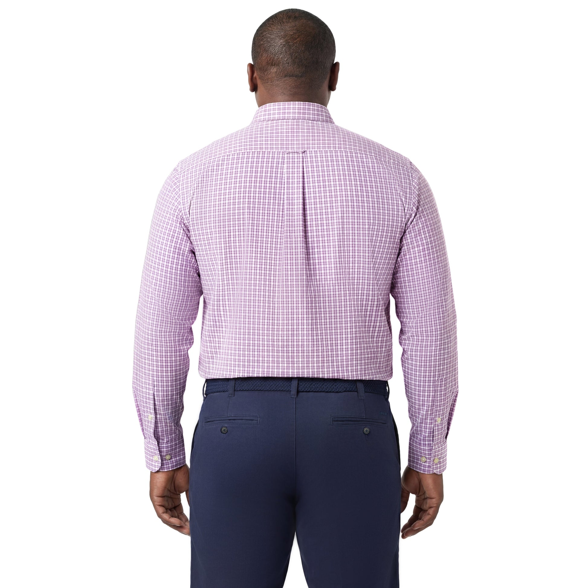 Izod BIG & TALL PERFORMANCE COMFORT L/S BUTTON-DOWN SHIRT - ENGLISH LAVENDE