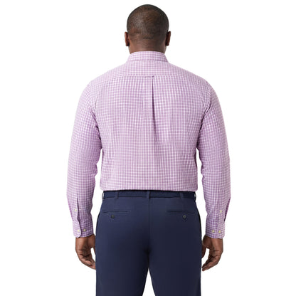 Izod BIG & TALL PERFORMANCE COMFORT L/S BUTTON-DOWN SHIRT - ENGLISH LAVENDE