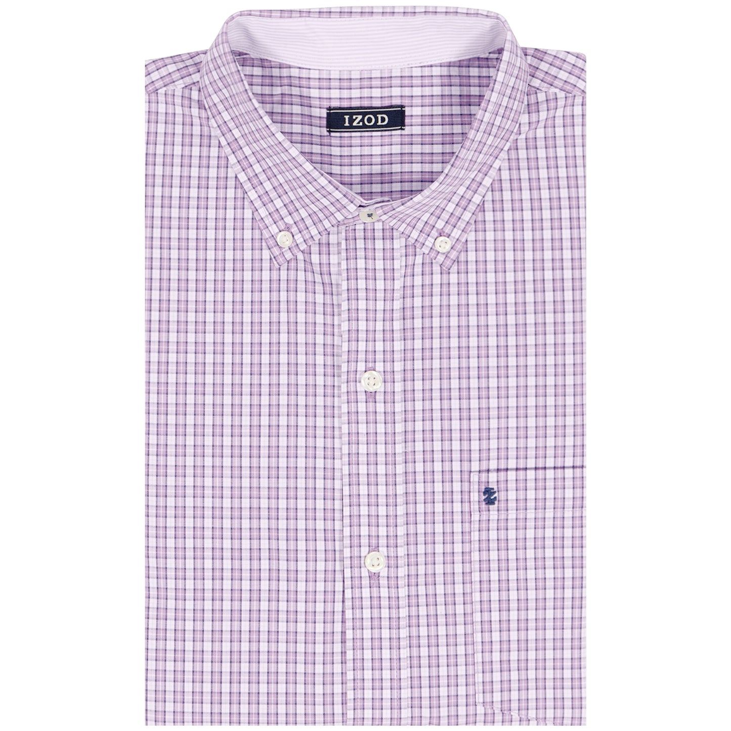 Izod BIG & TALL PERFORMANCE COMFORT L/S BUTTON-DOWN SHIRT - ENGLISH LAVENDE
