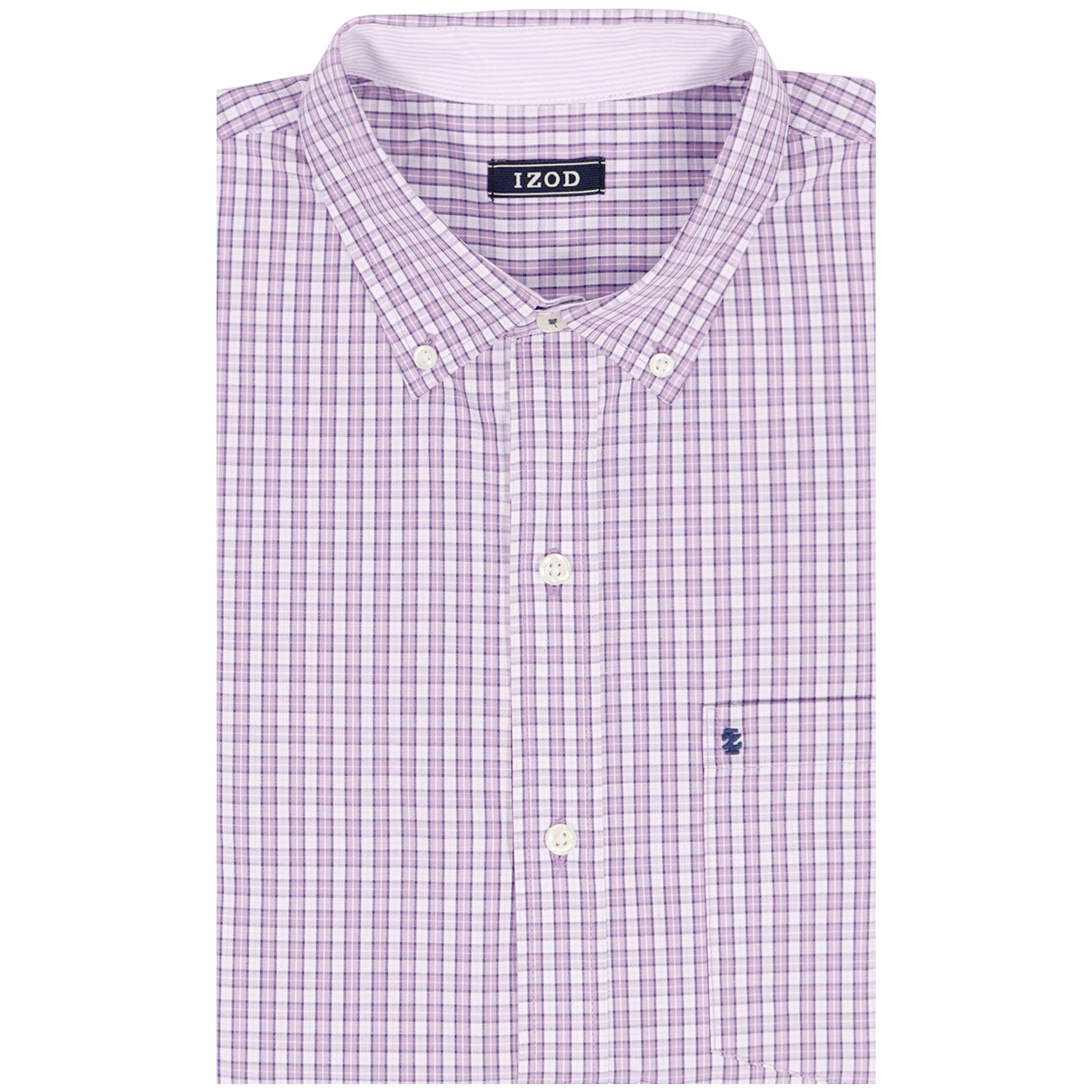 Izod BIG & TALL PERFORMANCE COMFORT L/S BUTTON-DOWN SHIRT - ENGLISH LAVENDE