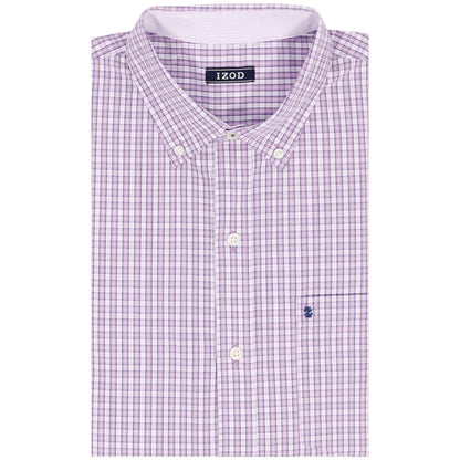 Izod BIG & TALL PERFORMANCE COMFORT L/S BUTTON-DOWN SHIRT - ENGLISH LAVENDE
