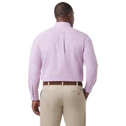 Izod BIG & TALL PERFORMANCE COMFORT L/S BUTTON-DOWN SHIRT - PINK LEMONADE