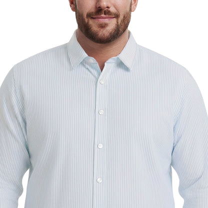Izod BIG & TALL LUXURY SPORT L/S BUTTON-DOWN SHIRT - WASABI