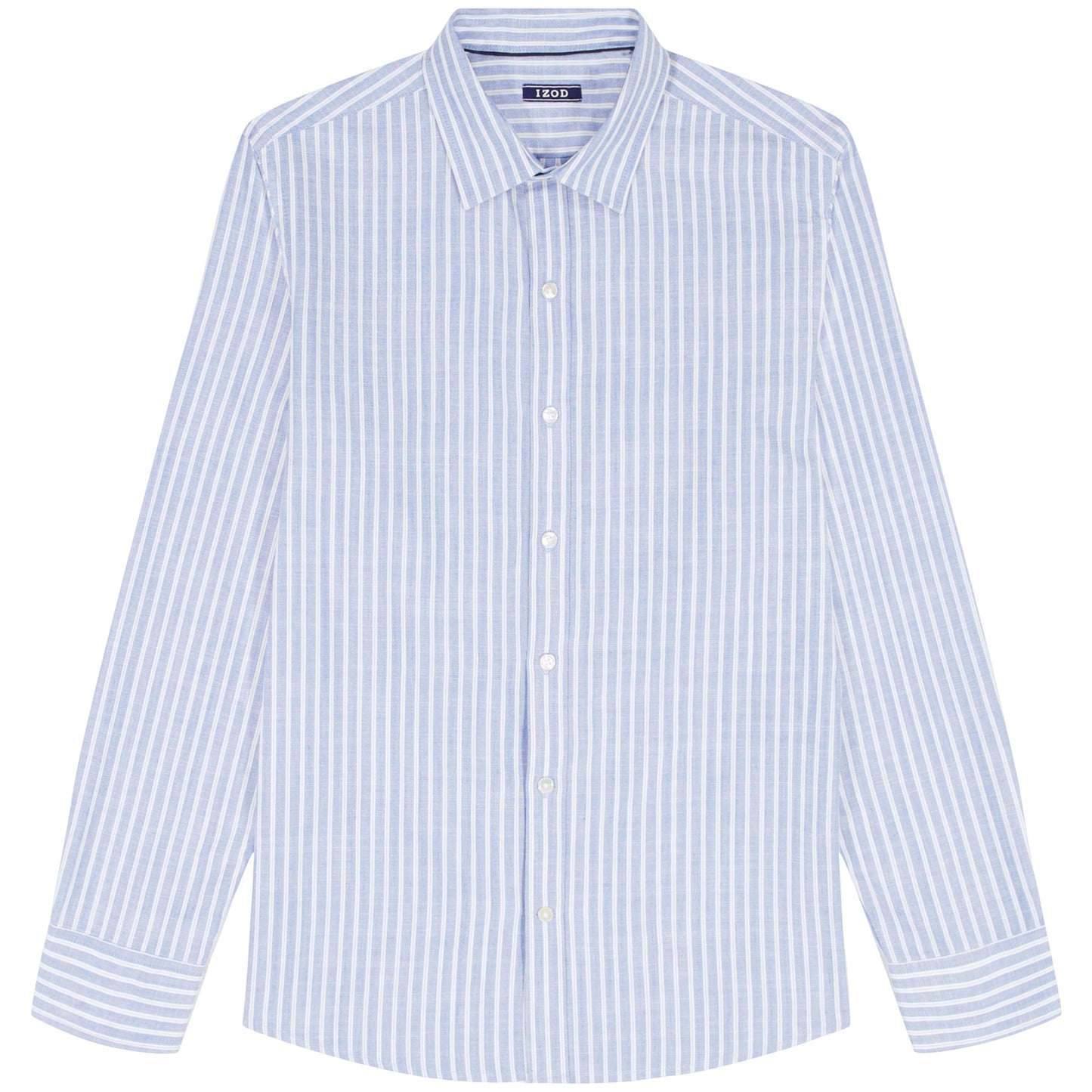 Izod BIG & TALL LUXURY SPORT L/S BUTTON-DOWN SHIRT - REGATTA