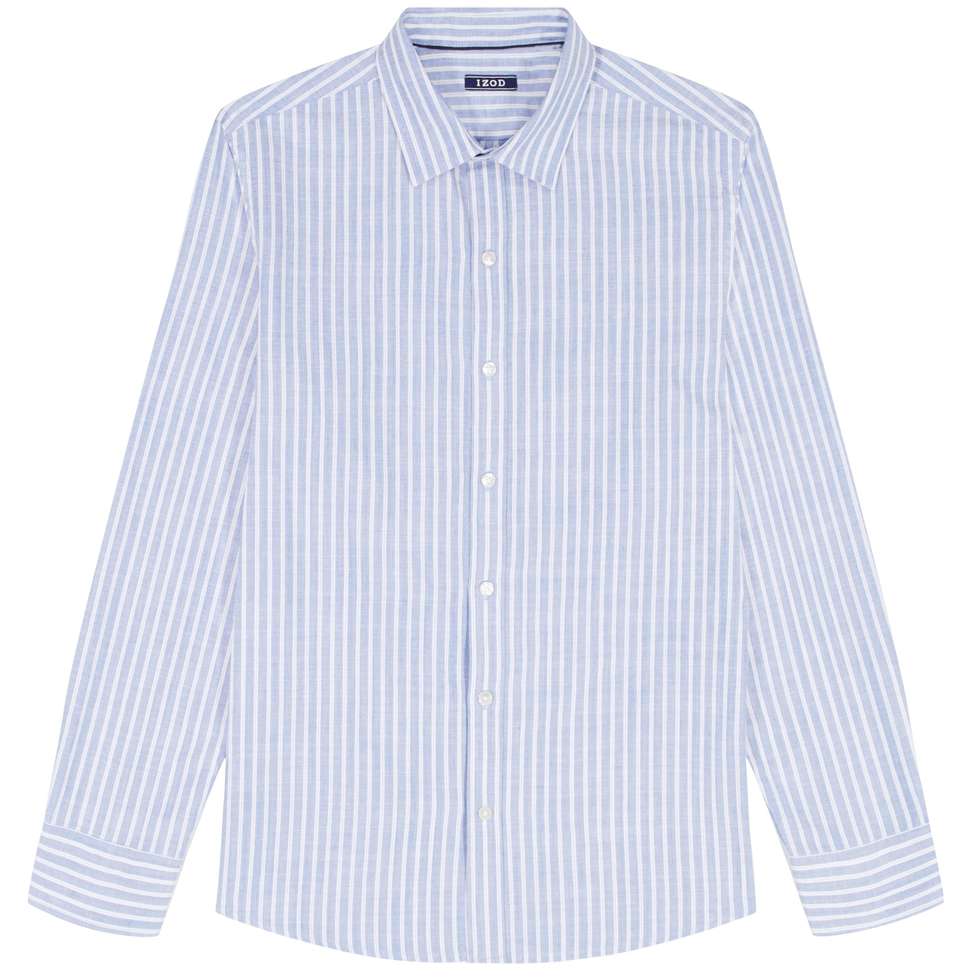 Izod BIG & TALL LUXURY SPORT L/S BUTTON-DOWN SHIRT - REGATTA