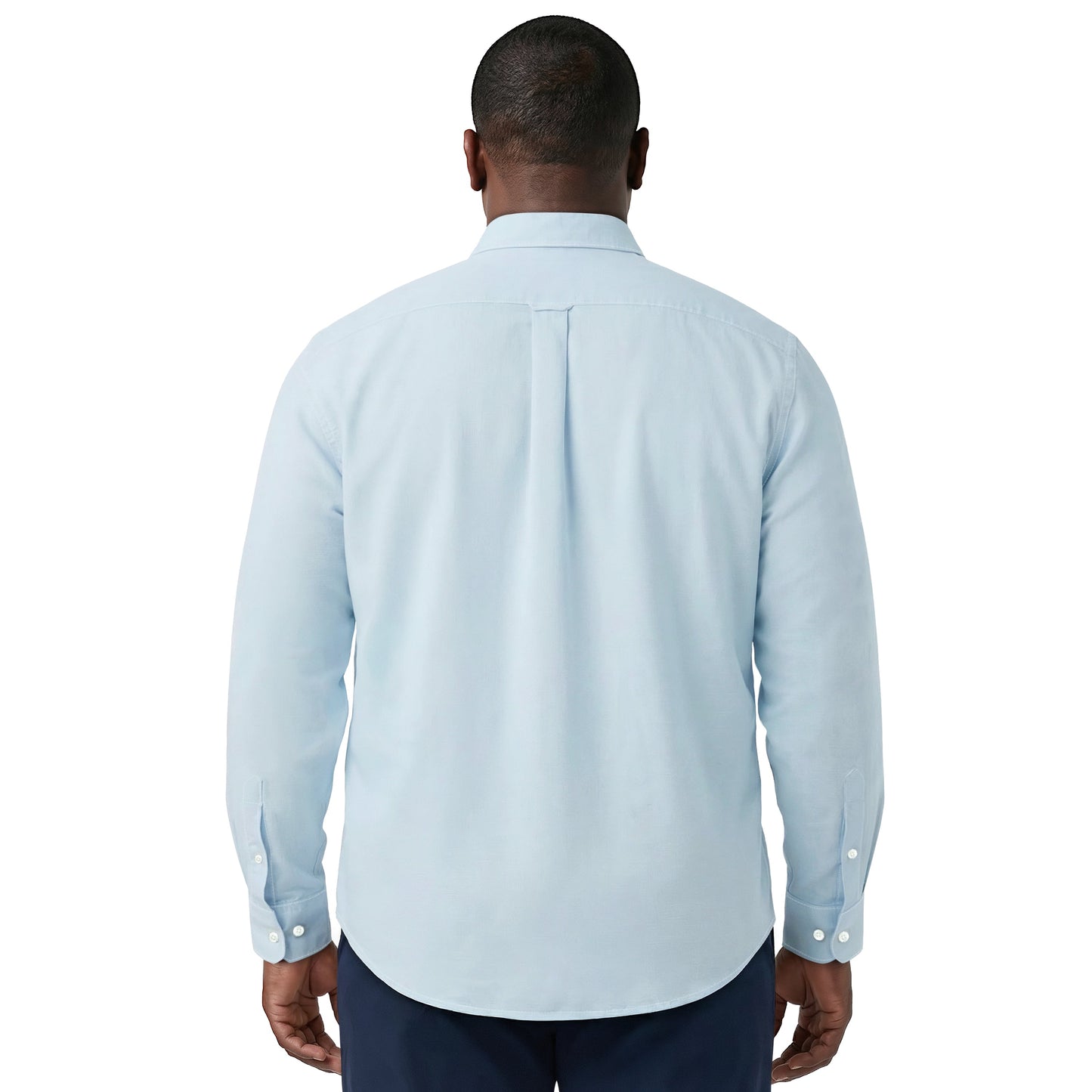 Izod BIG & TALL LUXURY SPORT L/S BUTTON-DOWN SHIRT - MILKY BLUE