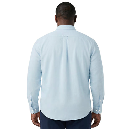 Izod BIG & TALL LUXURY SPORT L/S BUTTON-DOWN SHIRT - MILKY BLUE