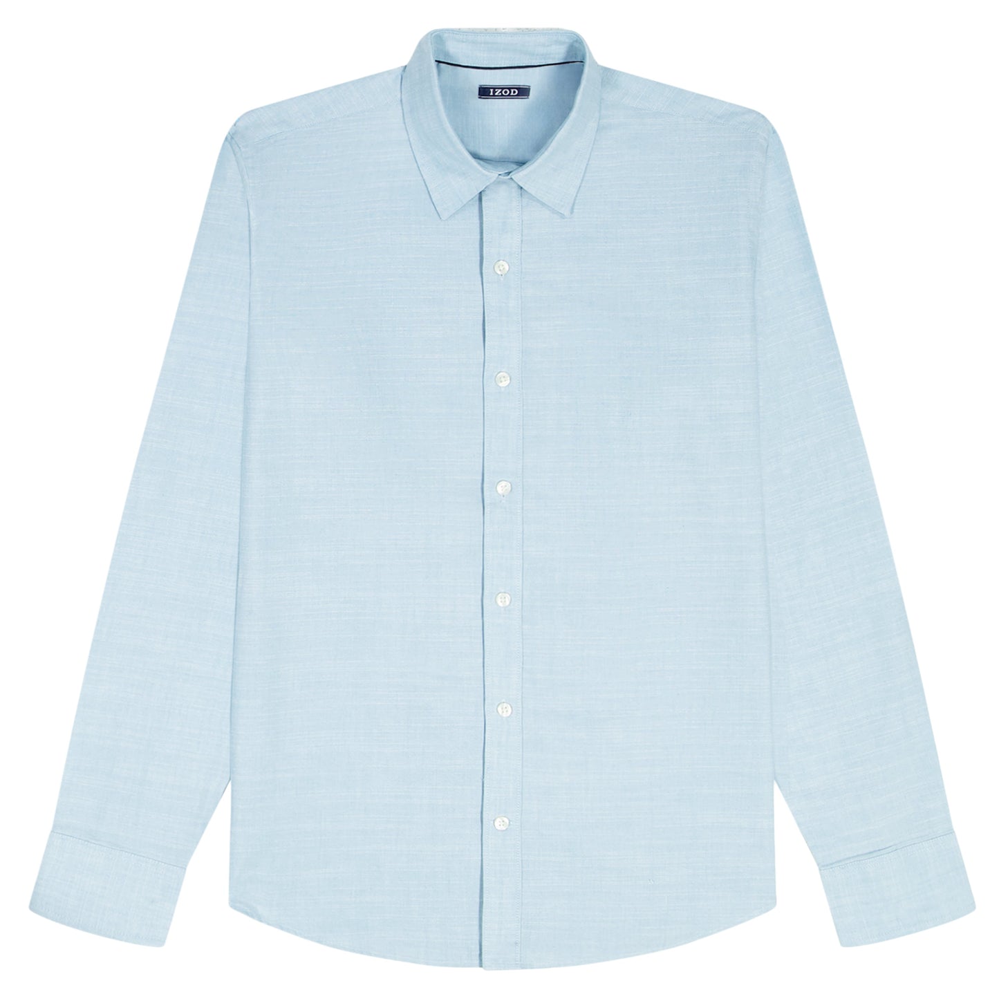 Izod BIG & TALL LUXURY SPORT L/S BUTTON-DOWN SHIRT - MILKY BLUE