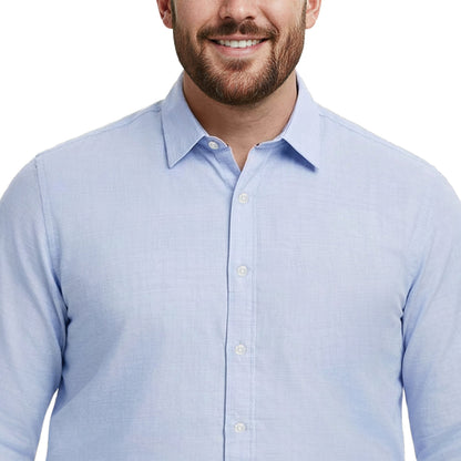 Izod BIG & TALL LUXURY SPORT L/S BUTTON-DOWN SHIRT - REGATTA