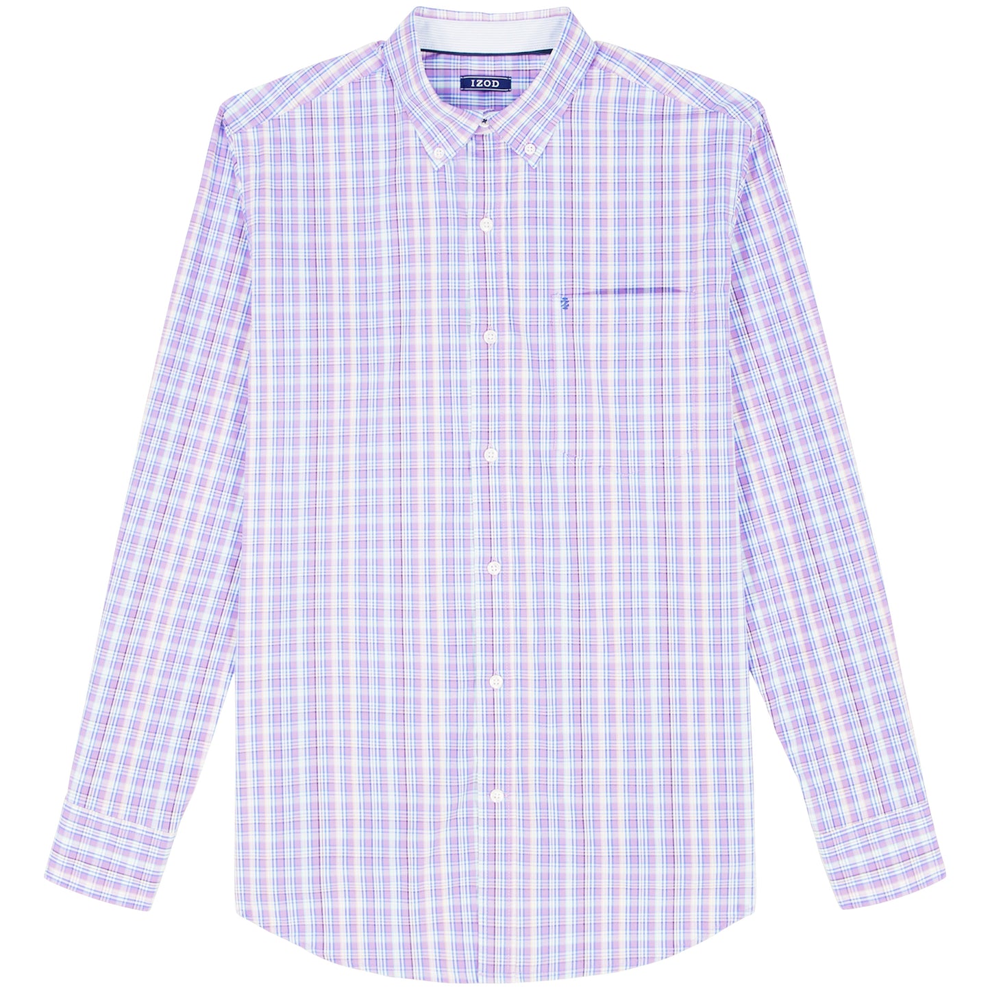 Izod Big & Tall Performance Comfort L/S Shirt - English Lavender