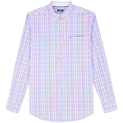 Izod Big & Tall Performance Comfort L/S Shirt - English Lavender