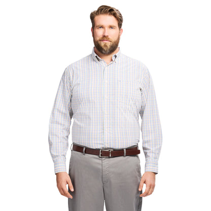 Izod Big & Tall Performance Comfort L/S Shirt - Lemon Meringue