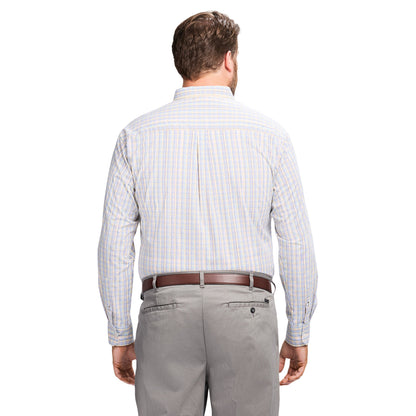 Izod Big & Tall Performance Comfort L/S Shirt - Lemon Meringue