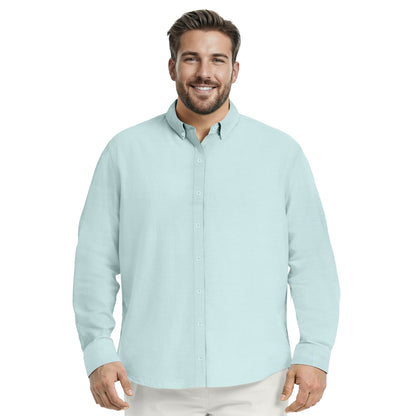 Izod BIG & TALL LUXURY SPORT L/S SHIRT - WASABI