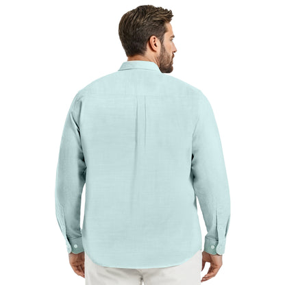 Izod BIG & TALL LUXURY SPORT L/S SHIRT - WASABI