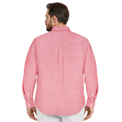 Izod BIG & TALL LUXURY SPORT L/S SHIRT - HOLLY BERRY