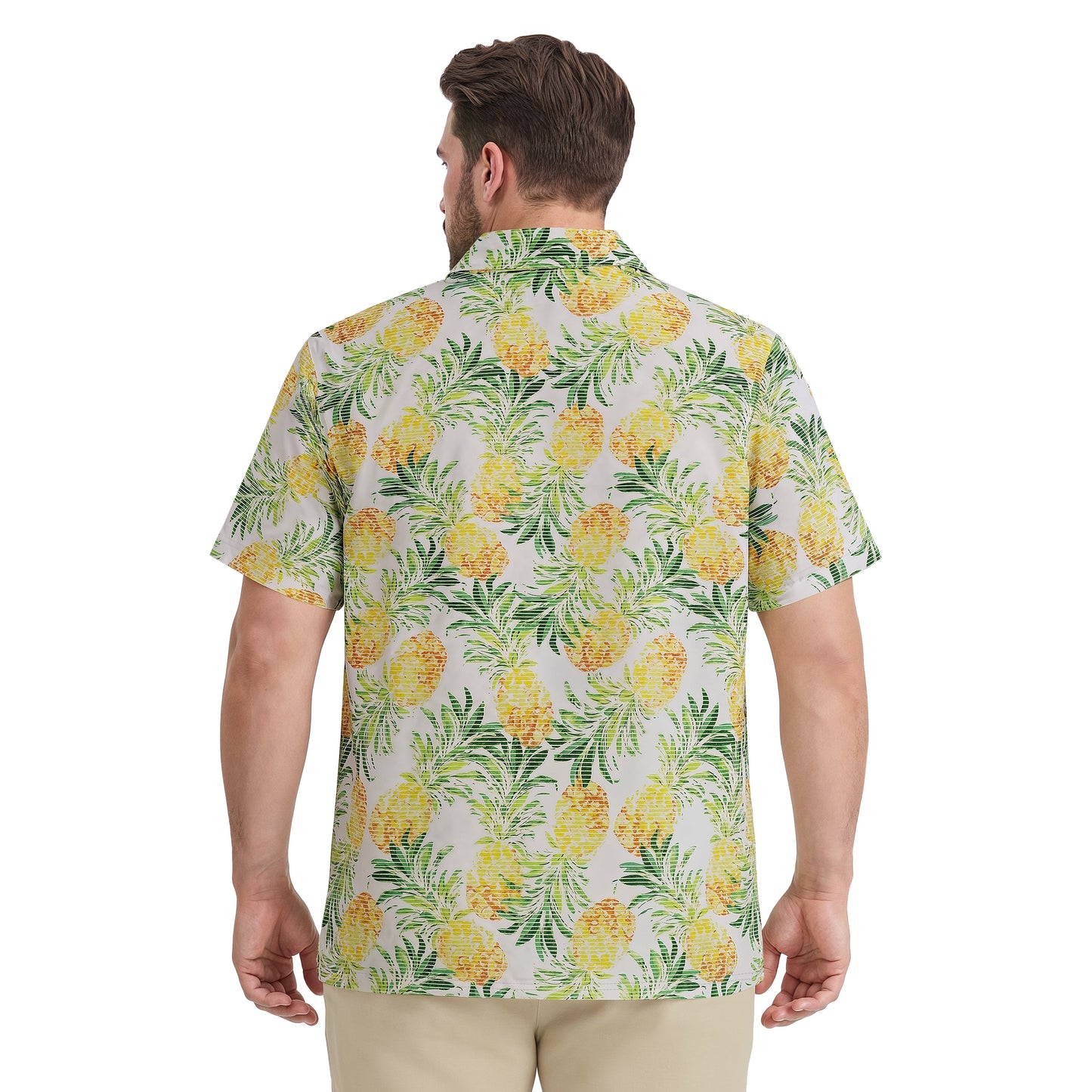 Izod BIG & TALL SUNSHIELD PERFORMANCE S/S PRINTED POLO - LEMON DROP