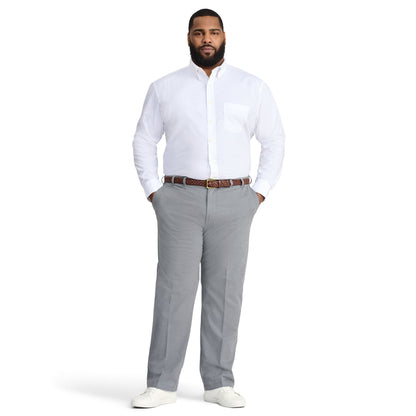 Izod Big & Tall Performance Comfort L/S Shirt - Bright White
