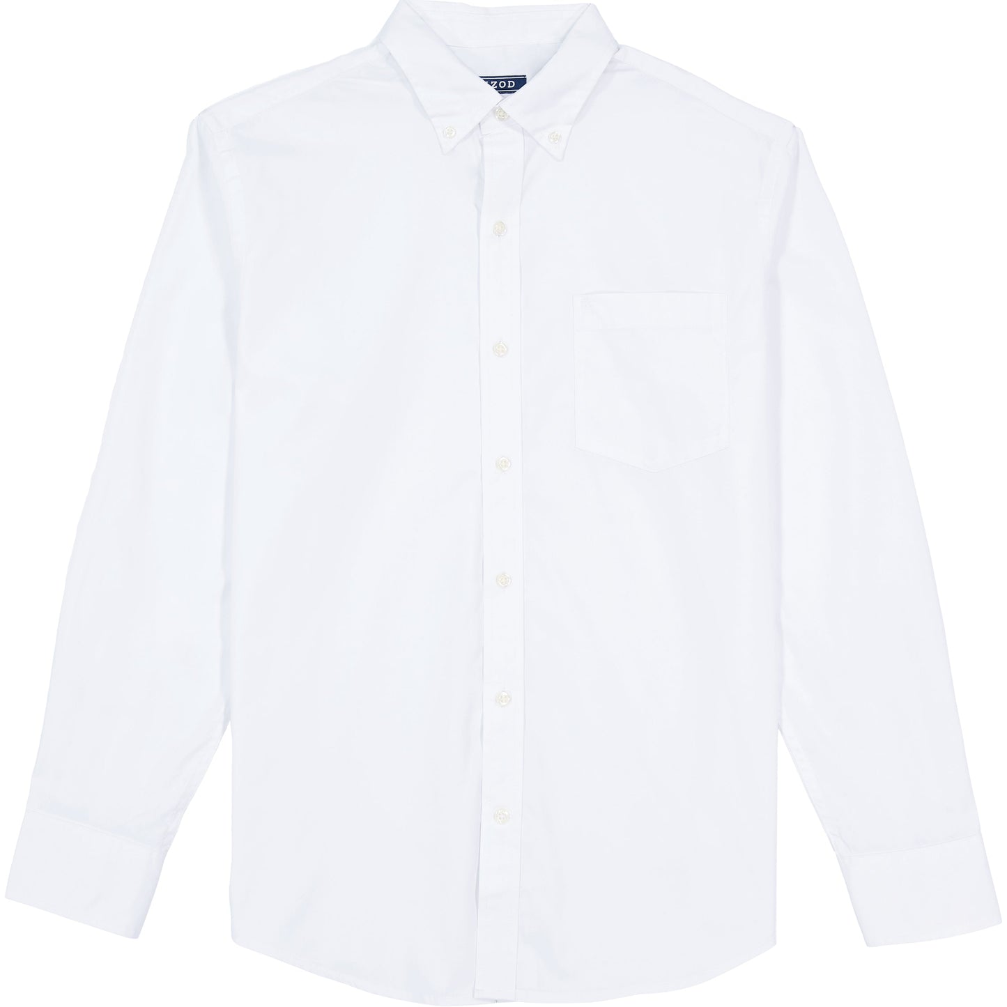 Izod Big & Tall Performance Comfort L/S Shirt - Bright White