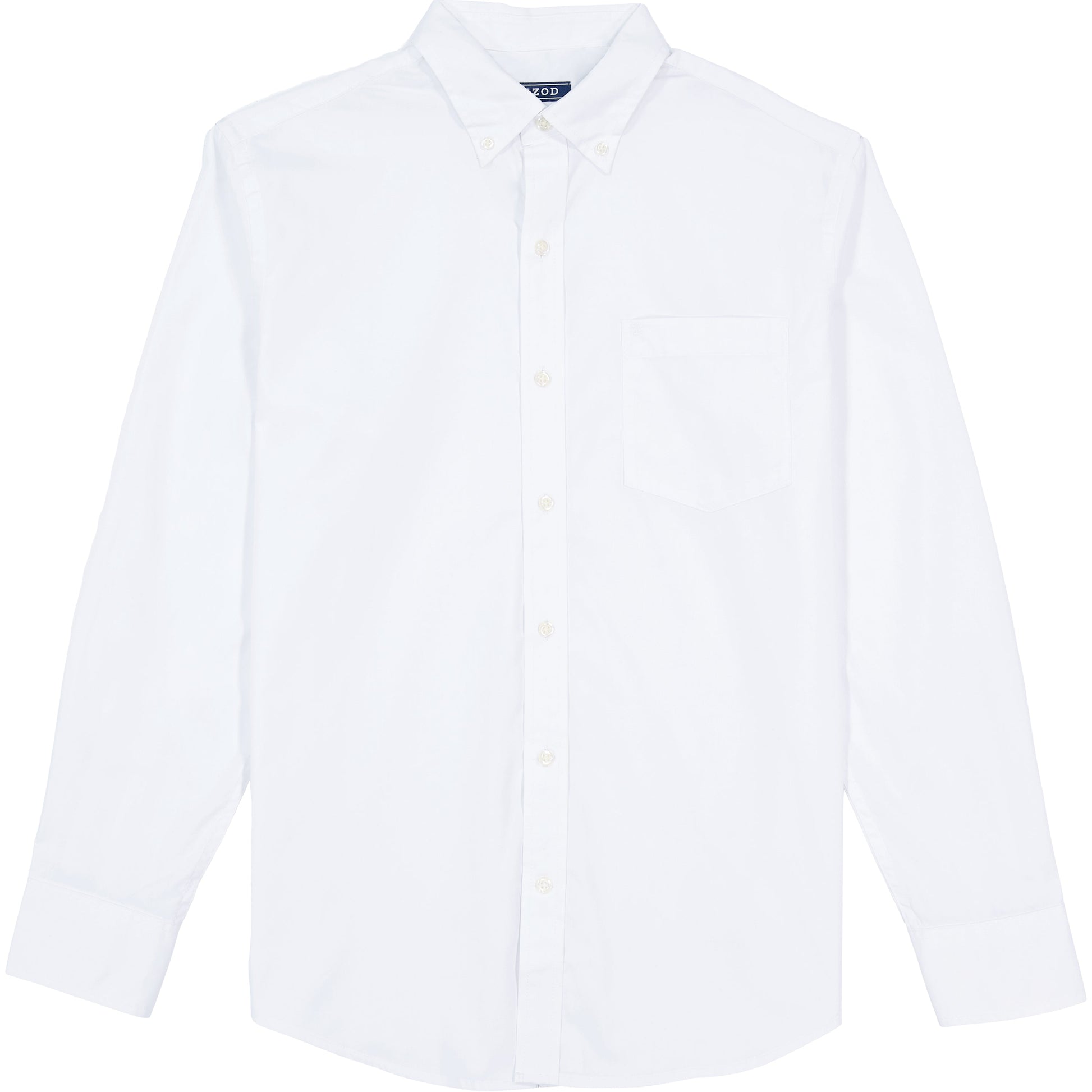 Izod Big & Tall Performance Comfort L/S Shirt - Bright White