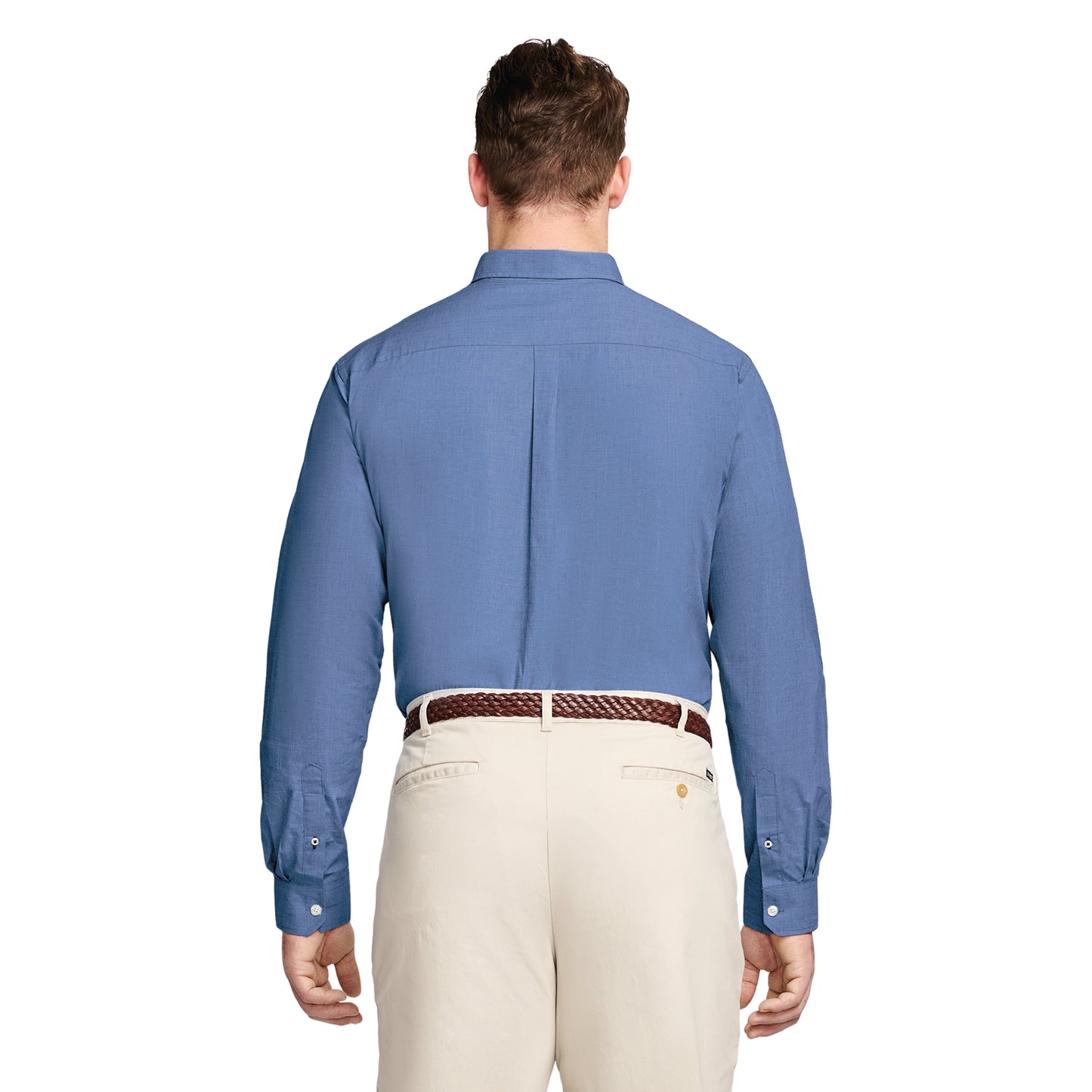 Izod Big & Tall Performance Comfort L/S Shirt - Estate Blue